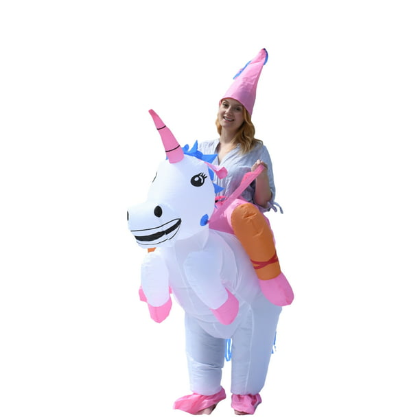 Inflatable Unicorn Costume Kids Adult Women Party Halloween Cosplay Fancy Dress